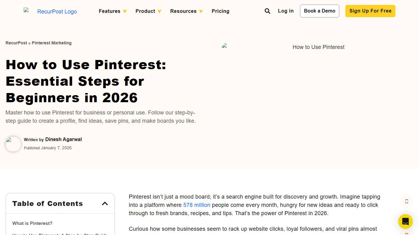 How to Use Pinterest: Essential Steps for Beginners in 2026